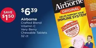 Good Neighbor Pharmacy Airborne crafted blend vitamin c very berry chewable tablets offer