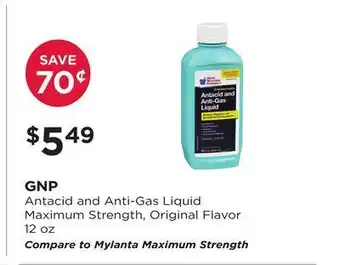 Good Neighbor Pharmacy Gnp antacid and anti-gas liquid maximum strength, original flavor offer