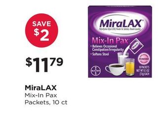 Good Neighbor Pharmacy Miralax mix-in pax packets offer