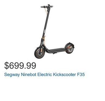 Costco Segway ninebot electric kickscooter f35 offer