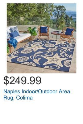 Costco Naples indoor/outdoor area rug, colima offer