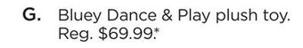 Kohl's Bluey dance & play plush toy offer