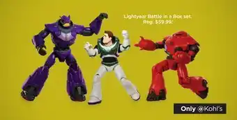 Kohl's Lightyear battle in a box set offer