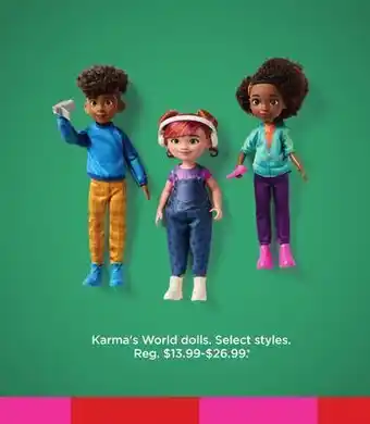 Kohl's Karma's world dolls offer