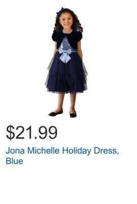 Costco Jona michelle holiday dress, blue offer