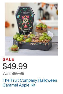 Costco The fruit company halloween caramel apple kit offer