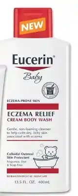 Harmon Face Values Eucerin® baby eczema relief cream body wash offer