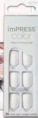 Harmon Face Values Kiss® impress® color press-on manicure® frosting offer