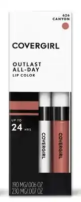 Harmon Face Values Covergirl® outlast® all-day lip color in canyon offer