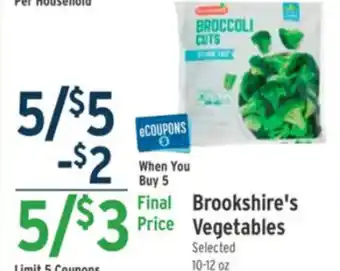 Brookshire's Brookshire's Vegetable 10-12 oz. offer