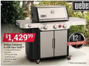 Ace Hardware Weber genesis s-335 gas grill offer