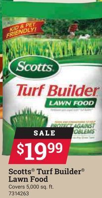 Ace Hardware Scotts® turf builder® lawn food offer