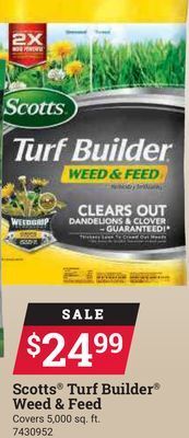 Ace Hardware Scotts® turf builder® weed & feed offer