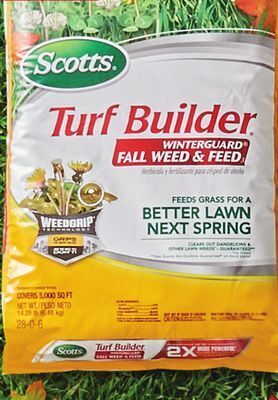 Ace Hardware Scotts® turf builder® winterguard® fall weed & feed offer