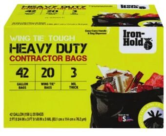 Ace Hardware Iron-hold® heavy duty contractor trash bags offer