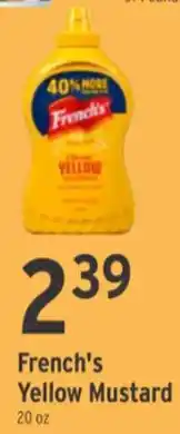 Brookshire's French's Yellow Mustard 20 oz. offer
