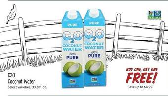Sprouts Farmers Market C20 coconut water offer