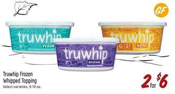 Sprouts Farmers Market Truwhip frozen whipped topping offer