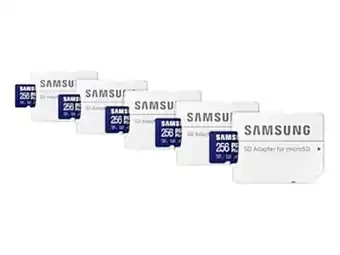 Samsung Pro plus + adapter microsdxc 256gb - 5 pack offer