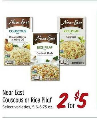 Sprouts Farmers Market Near east couscous or rice pilaf offer