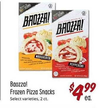 Sprouts Farmers Market Baozza! frozen pizza snacks offer