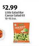 Aldi Little salad bar caesar salad kit offer