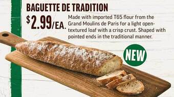 Central Market Baguette de tradition offer