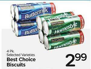 Edwards Food Giant Best choice biscuits offer
