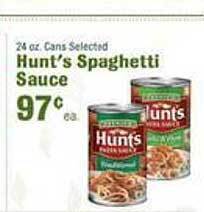 Robert Fresh Market Hunt's spaghetti sauce offer