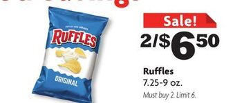 Family Dollar Ruffles offer