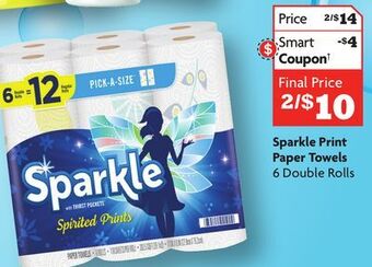 Family Dollar Sparkle print paper towels offer