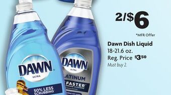 Family Dollar Dawn dish liquid offer
