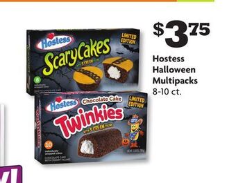 Family Dollar Hostess halloween multipacks offer