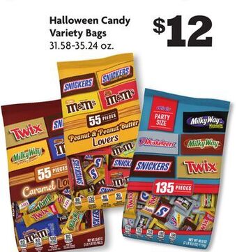 Family Dollar Halloween candy variety bags offer