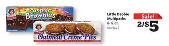 Family Dollar Little debbie multipacks offer