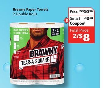 Family Dollar Brawny paper towels offer