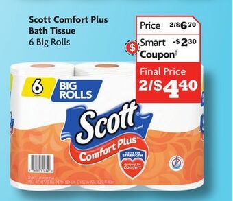 Family Dollar Scott comfort plus bath tissue offer