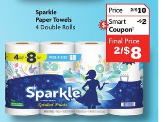 Family Dollar Sparkle paper towels offer