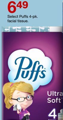 Target Select puffs 4-pk. facial tissue offer