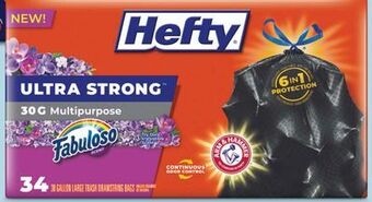 Target Hefty 34-ct. 30-gallon trash bags offer