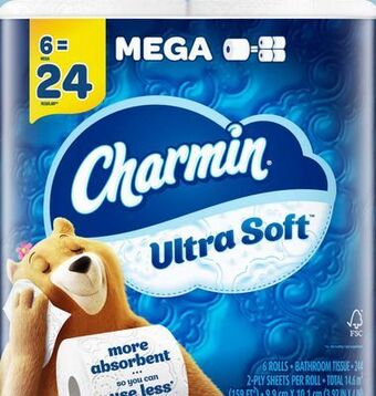 Target Charmin 6-pk. mega-roll bath tissue offer