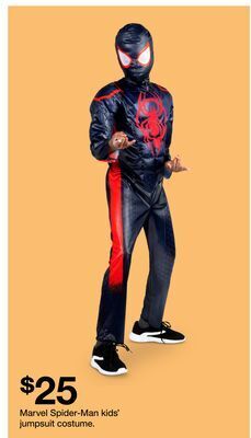 Target Marvel spider-man kids' jumpsuit costume offer