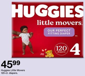 Target Huggies little movers 120-ct. diapers offer