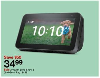 Target Amazon echo show 5 (2nd gen) offer