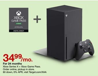 Target Xbox series x + xbox game pass offer
