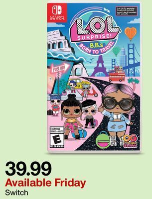 Target L.o.l surprise! b.b.s born to travel nintendo switch offer