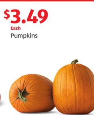 Aldi Pumpkins offer