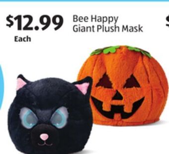 Aldi Bee happy giant plush mask offer