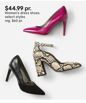 JC Penney Women's dress shoes offer