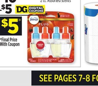 Dollar General Febreze® plug refill offer